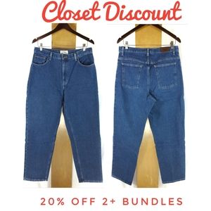 LL Bean 14 Original Fit Mom Jeans High Waist (B)